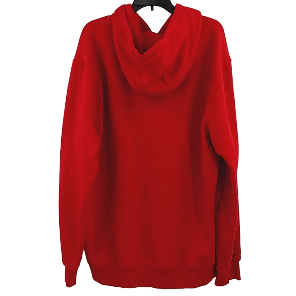 TOMMY HILFIGER Mens Red Embroidered Spellout Flag Logo Hoodie Sweatshirt XXXL - Picture 5 of 13